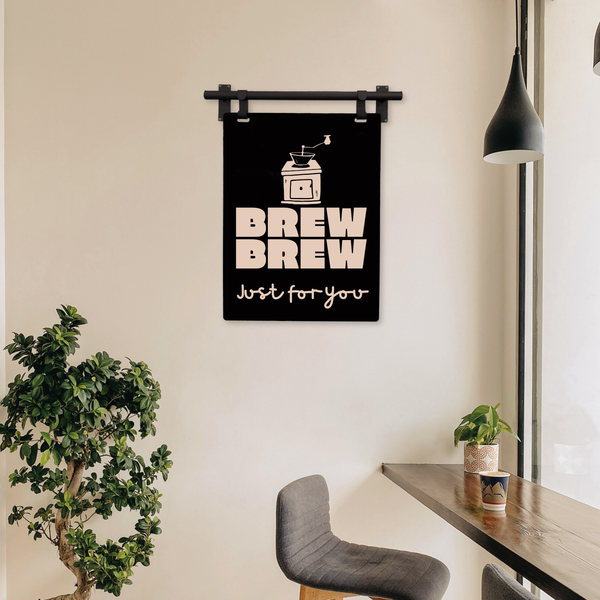 coffee shop hanging decor in a minimalist style