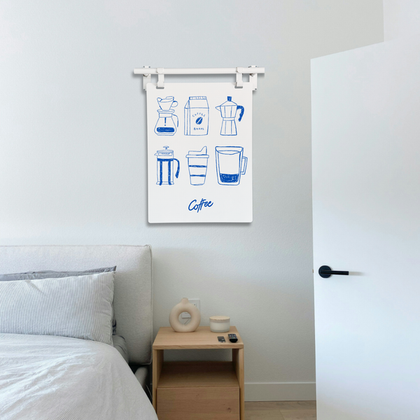 Minimalist Hanging Coffee Sign – Coffee Bar, Café, Kitchen Artwork