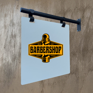 Contemporary Marks Customized Hanging Blade Sign for Barbershop