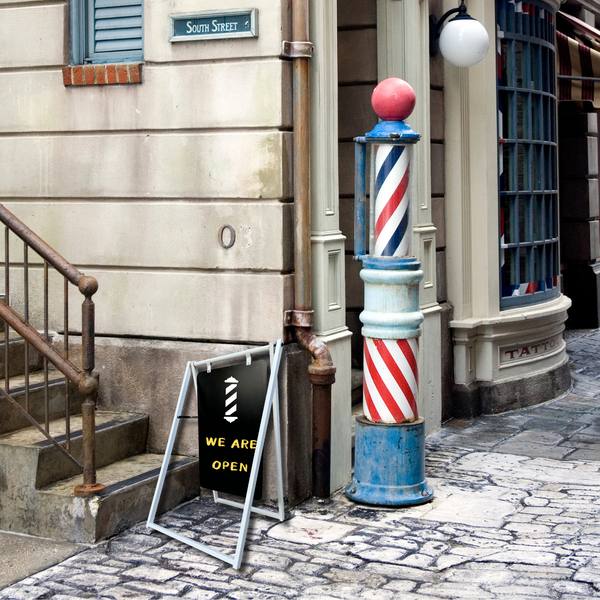 Contemporary Large Board 24x38 A Frame Business Display for Barber Shop