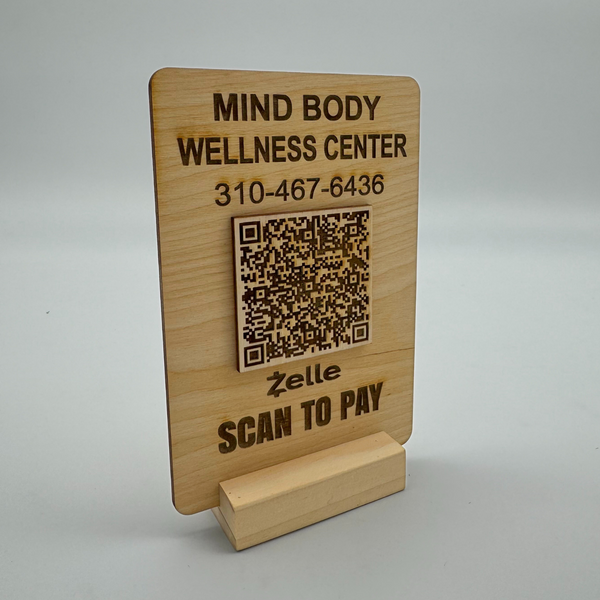 Scan to pay sign for business