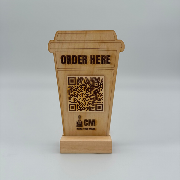 Cup design marketing menu sign for coffee shop