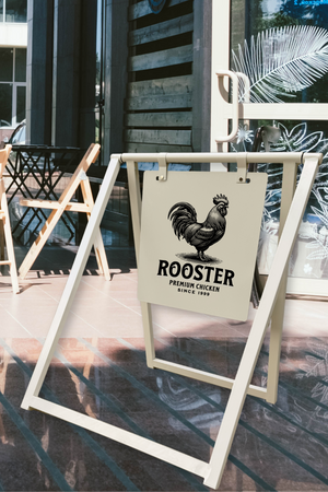 Contemporary Marks Custom Sandwiches Shop for Minimalist Street Sign