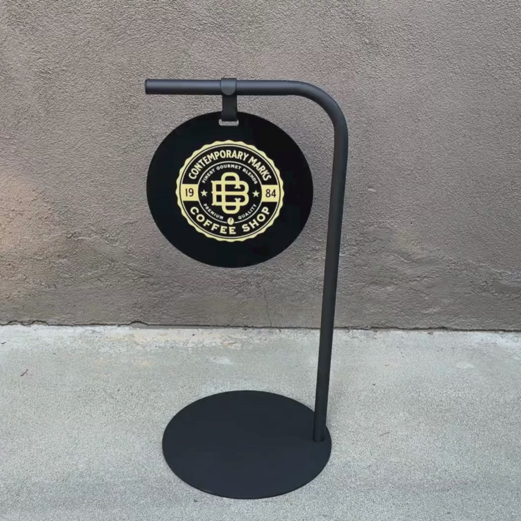 Contemporary Marks Custom Logo Sidewalk Sign Video