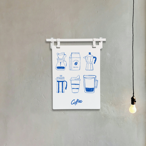Minimalist Hanging Coffee Sign – Coffee Bar, Café, Kitchen Artwork