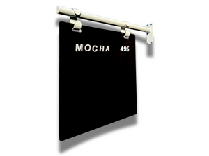 Hanging magnetic projection sign with coffee menu 