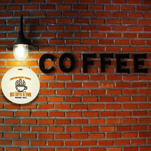 Contemporary Marks Custom Hanging Sign Coffee Series