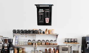 Contemporary Marks Custom Cafe Roaster Menu Sign