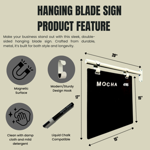 Boutique sign product feature highlight 