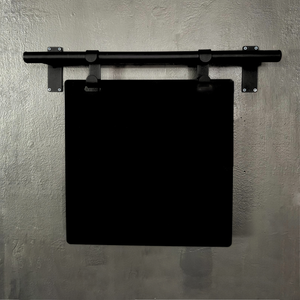 Contemporary Marks Cafe Menu Board Blank in Black frame with black board