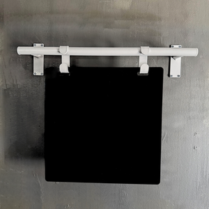Contemporary Marks Wall Menu Board Sign in White frame with Black board