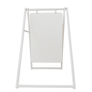 Contemporary Marks Large Metal A Frame Blank - White in White