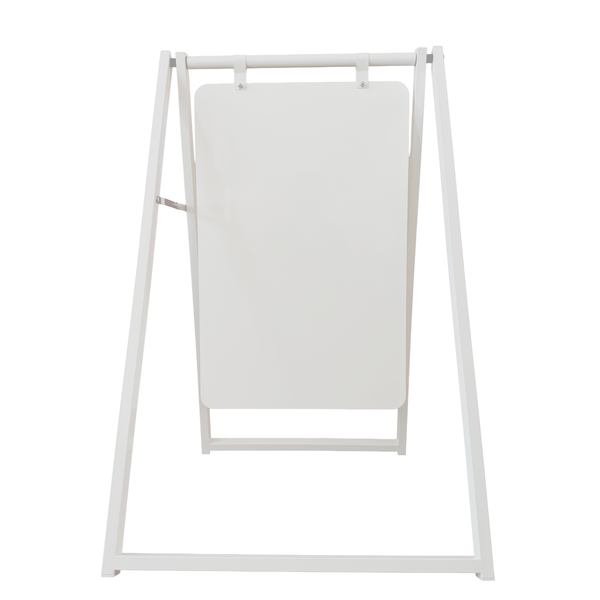 Contemporary Marks Large Metal A Frame Blank - White in White