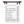 Contemporary Marks Hanging Menu Sign Sandwiches Menu - Black Frame with White Board