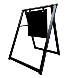 Black magnetic business metal a-frame sign holder 