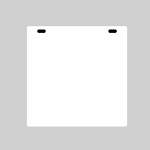 15x15 White Acrylic Sign