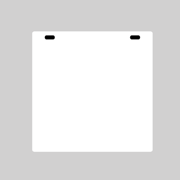 15x15 White Acrylic Sign