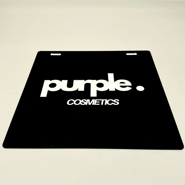 Logo hanging menu sign in 15x15 black