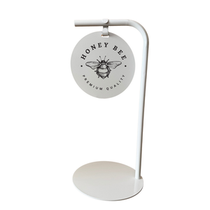 Custom outdoor sign with custom print "Honey Bee" for business display