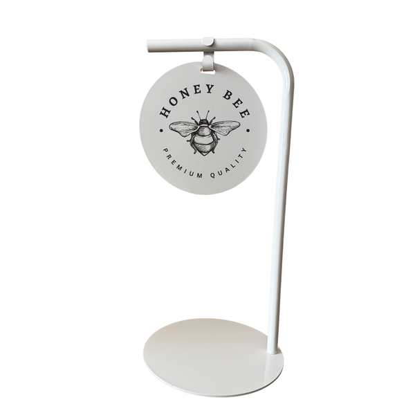 Custom outdoor sign with custom print "Honey Bee" for business display