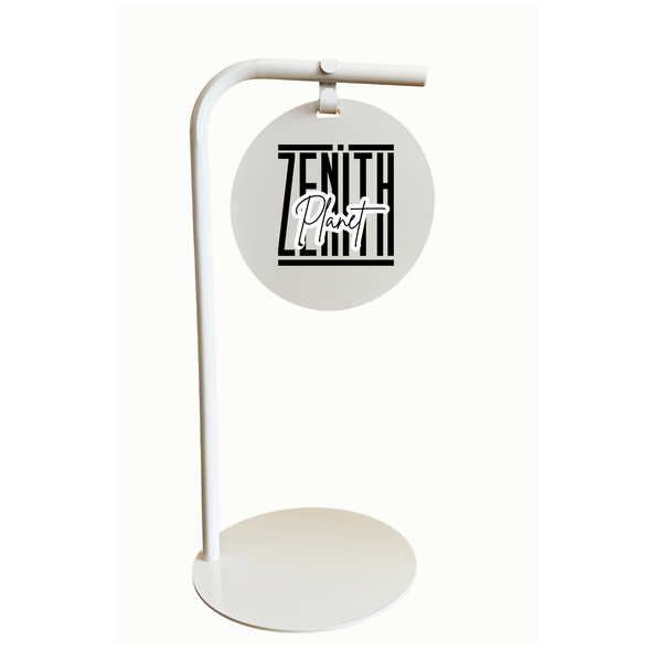Round Storefront Sign featuring 'Zenith Plant' branding on a white background