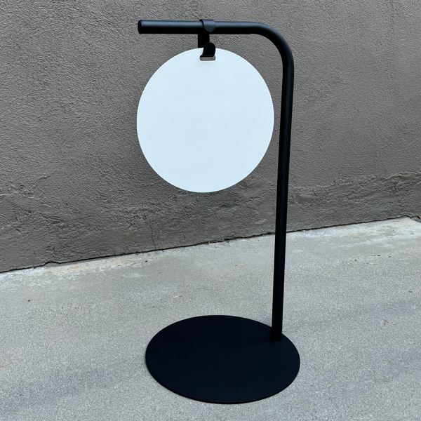 Metal Sidewalk Sign 14x30 Frame Magnetic Board Minimalist Sign Black Frame with White Board