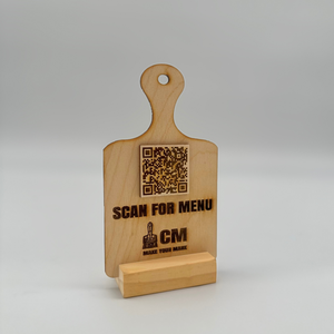 Custom Logo QR Code Sign for restaurant shop decor