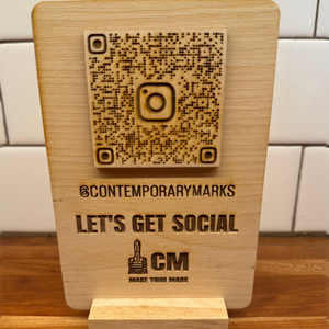 Advertising QR Code Stand for Social Media