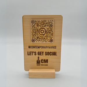 Custom QR Code Stand for Social Media