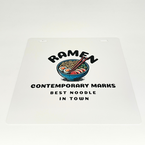 Personalized Custom Metal Hanging Sign white metal board