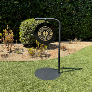 Pop-Up Custom Round Pathway Sign 14"W x 30"H