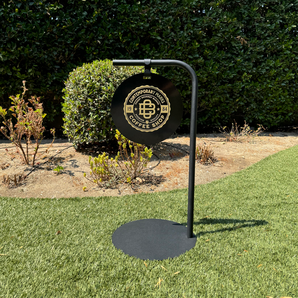 Pop-Up Custom Round Pathway Sign 14"W x 30"H