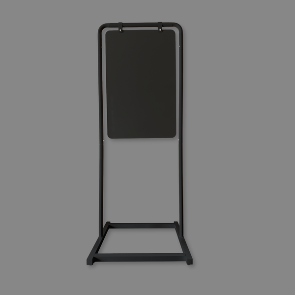 Blank Swing Sign in 56"H in Black frame with black board