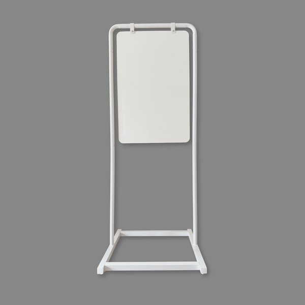 Blank Swing Sign in 56"H in White frame with white board