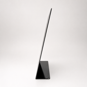 Black large counter sign sideview