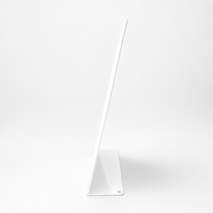 White large counter sign sideview