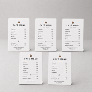 Large Custom Magnetic Tabletop Counter Signs, 6"x9" UV Printed Display (Set of 3)