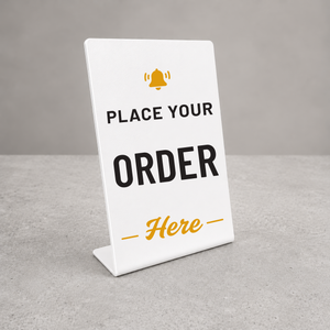 Large Custom Magnetic Tabletop Counter Signs, 6"x9" UV Printed Display (Set of 3)