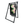 A-frame sign with colorful abstract design and 'Modern Art Gallery HARPER RUSSO' text on a white background