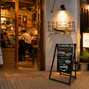 Large Business Sidewalk Menu Display for Ramen House 
