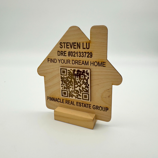 Open house personalized QR sign for realtor