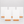 Five blank white vertical table menu display on small rounded wooden stands