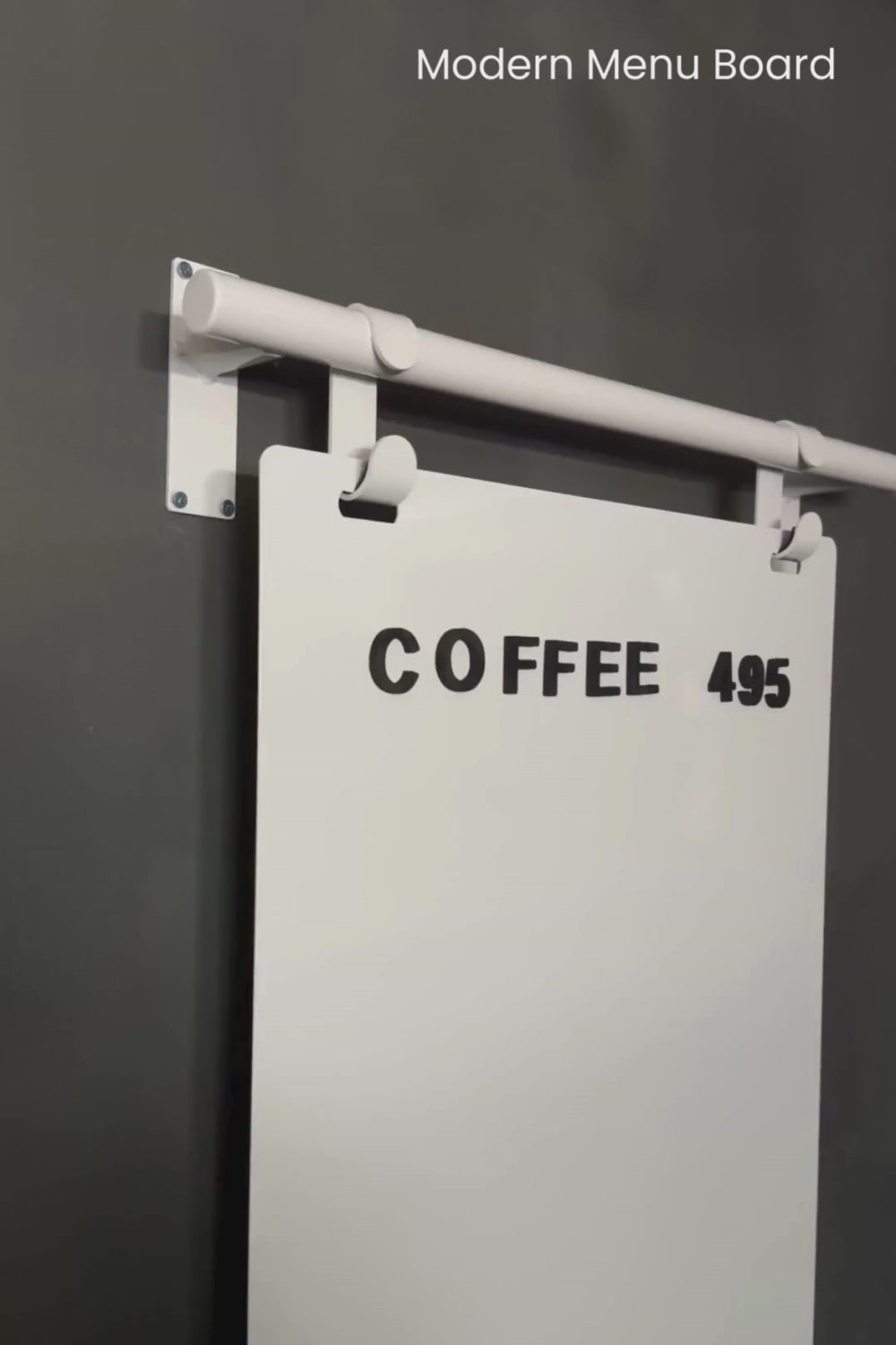 Contemporary Marks Hanging Menu Sign Video